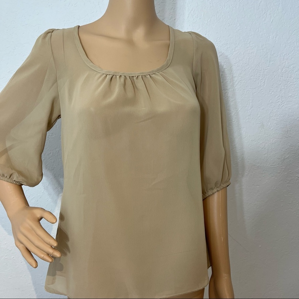 Penelope Sheer Gold Blouse